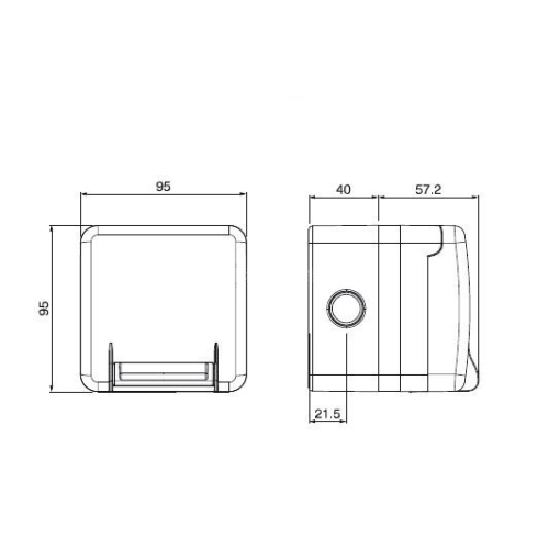 Venkovní zásuvka SCAME PROTECTA IP66 137.6411 (obrázek 4)