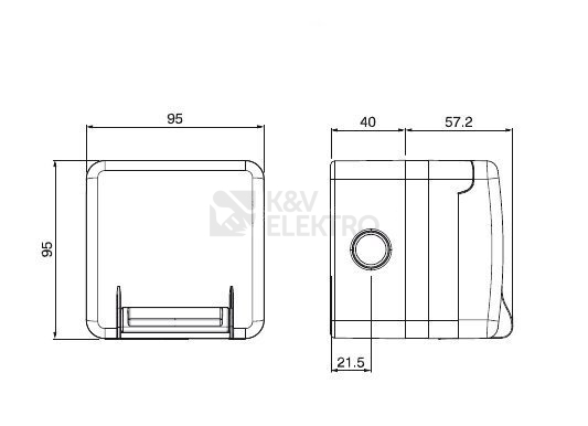 Obrázek produktu Venkovní zásuvka SCAME PROTECTA IP66 137.6411 3