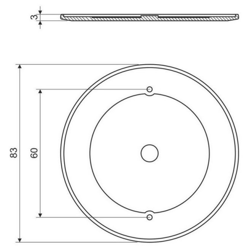 Víčko KOPOS V 68HF HB bílá
