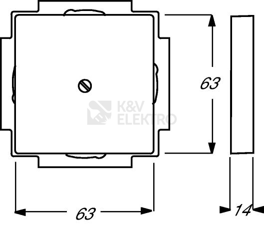 Obrázek produktu ABB Solo,Solo Carat vývodka kabelová slonová kost 1710-0-3145 (2CKA001710A3145) 1