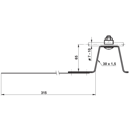 Podpěra vedení pod tašky PV 11d TREMIS V178