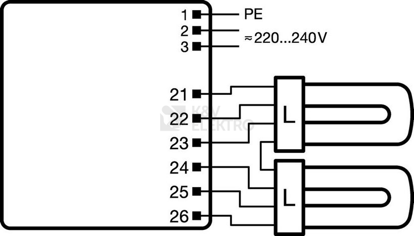 Obrázek produktu Elektronický předřadník OSRAM QTP-M 2X26-32/230-240V S 2