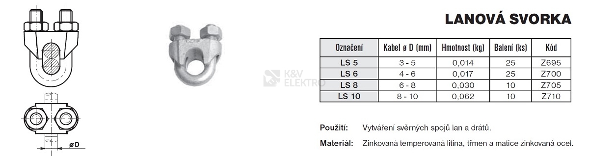 Obrázek produktu LANOVA SVORKA 3-5MM LS 5 947 5 F Z695 1