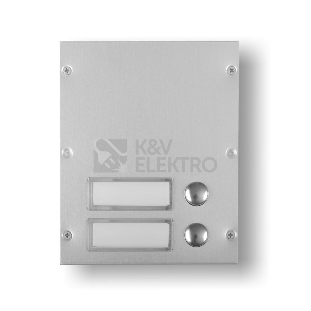 Obrázek produktu Tlačítkový modul 2 tlačítka leštěná nerez VIDEX 0