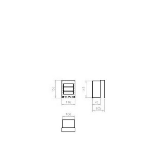 Rozvodnice pod omítku EATON BC-U-1/5-TW-ECO bílé dveře 5M 281696