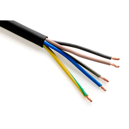 Kabel H05VV-F 5Gx0,75 černá (CYSY 5Cx0,75) metráž