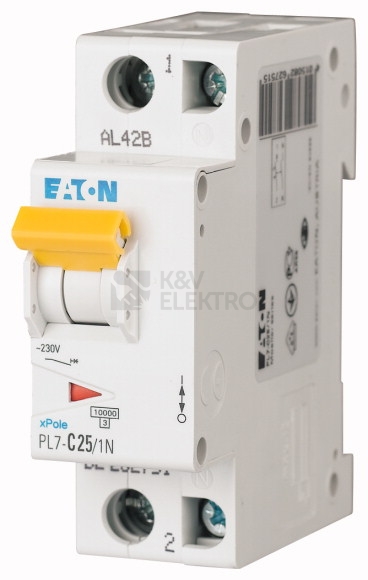 Obrázek produktu Jistič EATON PL7-B25/1N 262742 0