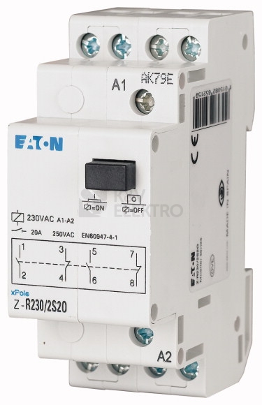 Obrázek produktu Relé instalační EATON Z-R230/2S2O 265215 0