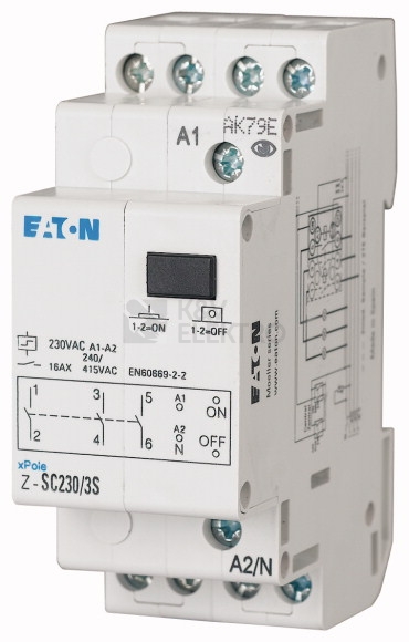 Obrázek produktu Impulzni relé 230V 1NC 2NO Eaton Z-SC230/2S1O 0