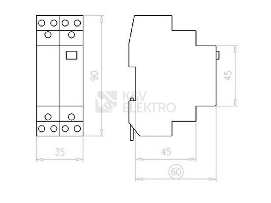 Obrázek produktu Impulzni relé 230V 1NC 2NO Eaton Z-SC230/2S1O 1