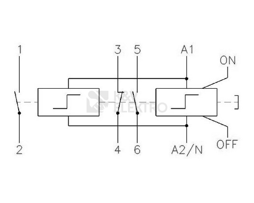 Obrázek produktu Impulzni relé 230V 1NC 2NO Eaton Z-SC230/2S1O 2