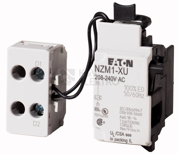 Obrázek produktu Podpěťová spoušť EATON NZM1-XU208-240AC 259442 0