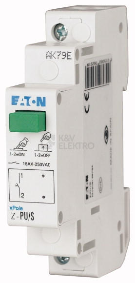 Obrázek produktu Modulové tlačítko EATON Z-PU/S 1NO 16A 276291 0