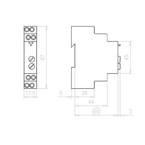 Časové relé EATON ZRER/W 0,05s-100h 1 přepínací kontakt 2 funkce 110405