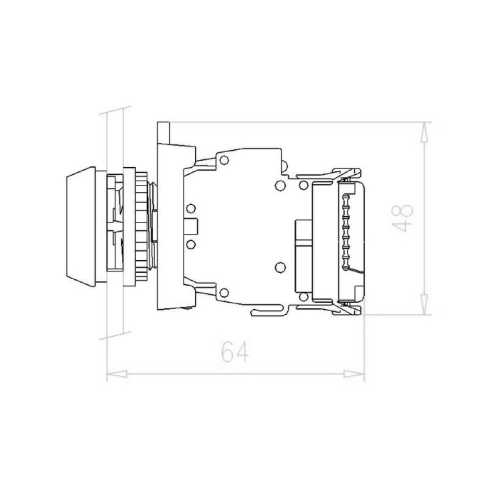 Ledka SWD bílá 30VDC zadní upevnění EATON M22-SWD-LEDC-W 115997 (obrázek 3)