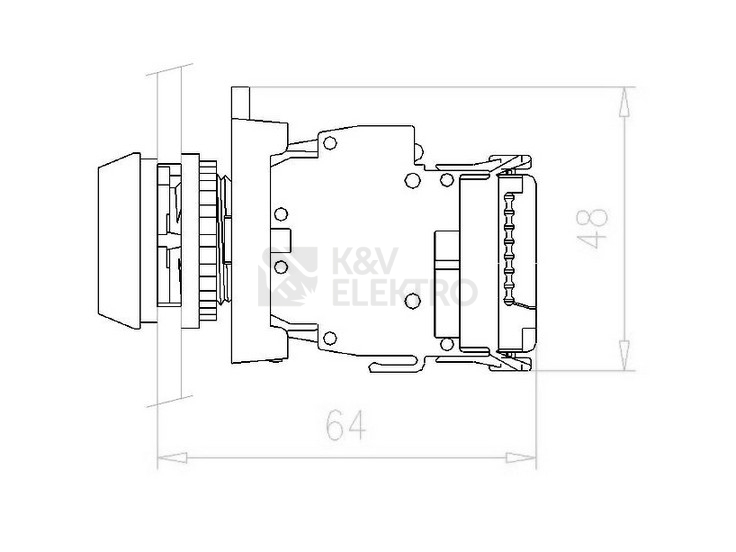 Obrázek produktu  Ledka SWD bílá 30VDC zadní upevnění EATON M22-SWD-LEDC-W 115997 1