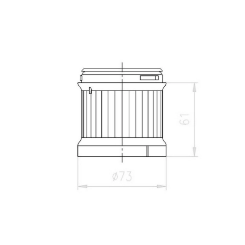 Modul s nepřerušovaným světlem 250VAC/DC IP66 modrý EATON SL7-L-B 171433 (obrázek 4)