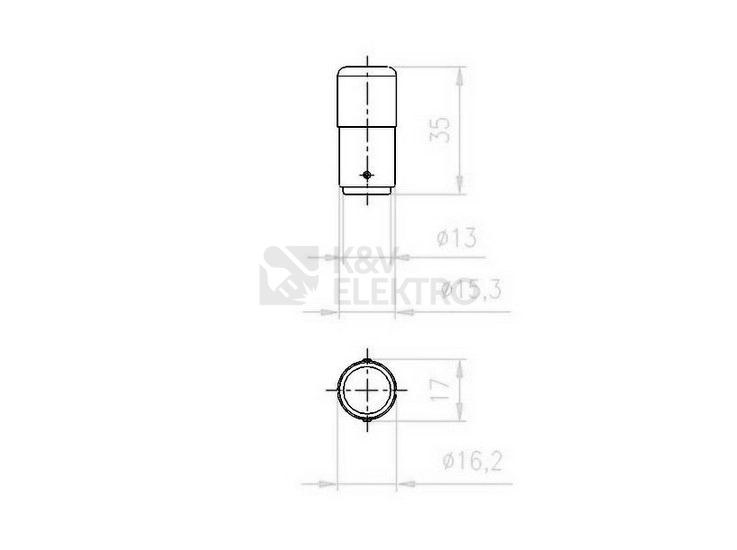 Obrázek produktu Žárovka průmyslová 24V 6,5W BA15d EATON SL7-L24 171291 1