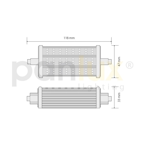 LED žárovka Panlux PN65309003 8W R7s 118mm (60W) neutrální bílá 4000K stmívatelná (obrázek 10)