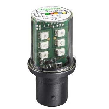 Obrázek produktu Schneider Harmony lED žárovka červená DL1BDM4 patice BA15d, 230V 0