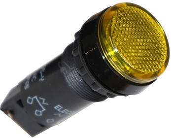 Obrázek produktu Kontrolka žlutá ELECO HIS-95 230VAC 0