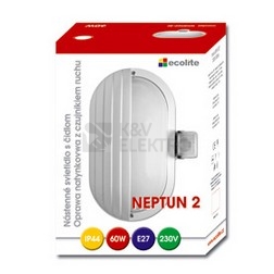 Obrázek produktu Svítidlo Ecolite NEPTUN 2 IP44 WHST69-BI 1xE27/60W s čidlem 2