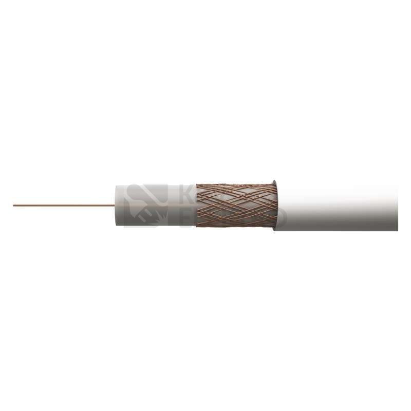 Obrázek produktu Koaxiální kabel 3C2V EMOS S5111S bílý 0