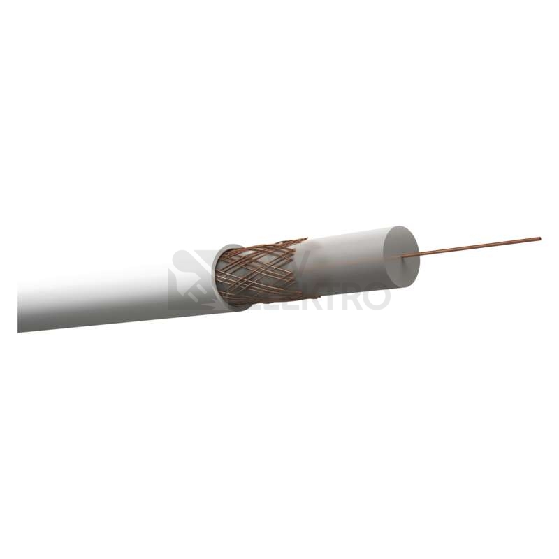 Obrázek produktu Koaxiální kabel 3C2V EMOS S5111S bílý 2