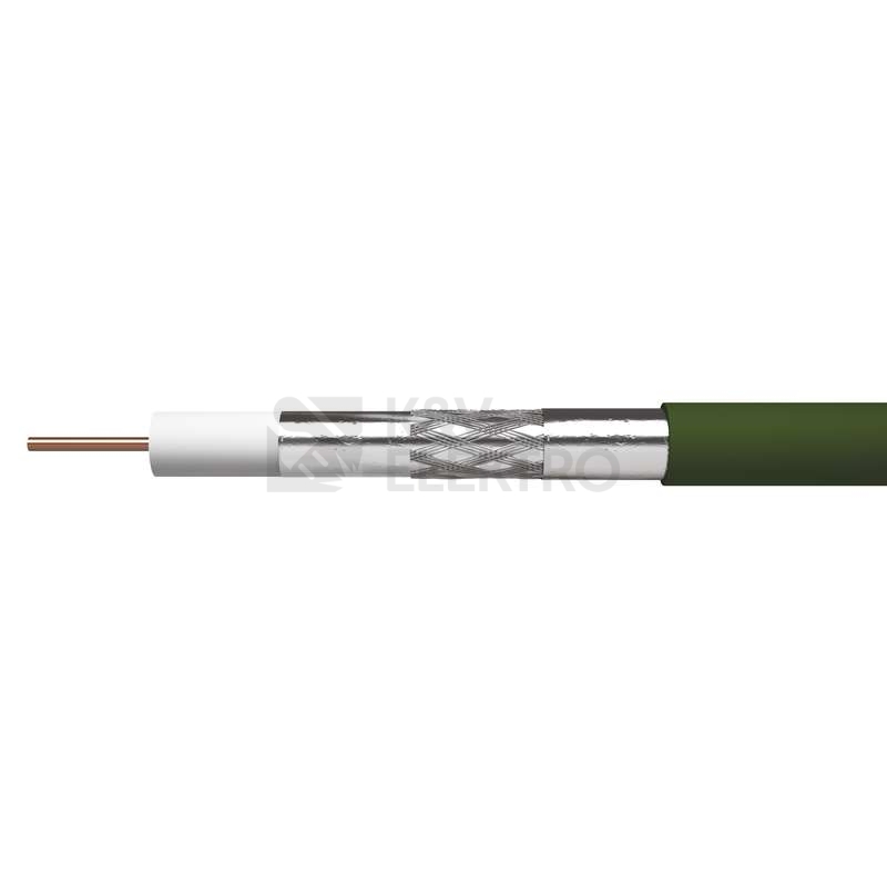 Obrázek produktu Koaxiální kabel do země CB113N EMOS S5263 zelený 1