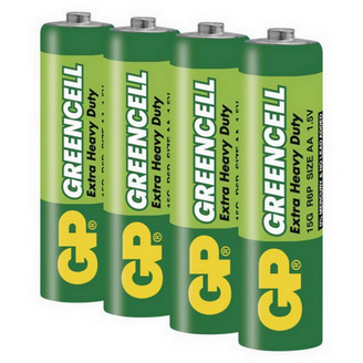 Tužkové baterie AA GP R6 Greencell (fólie 4ks) (obrázek 6)