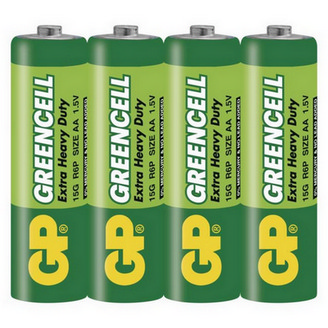 Tužkové baterie AA GP R6 Greencell (fólie 4ks) (obrázek 8)