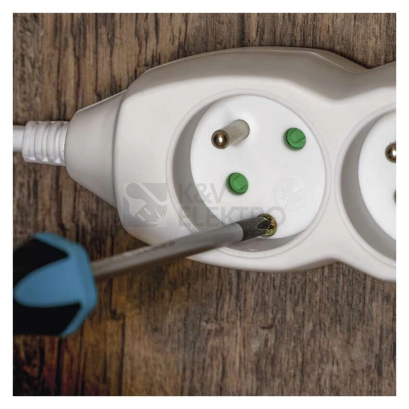 Obrázek produktu Prodlužovací kabel EMOS P0615 5m/6zásuvek bílá 1902060500 6