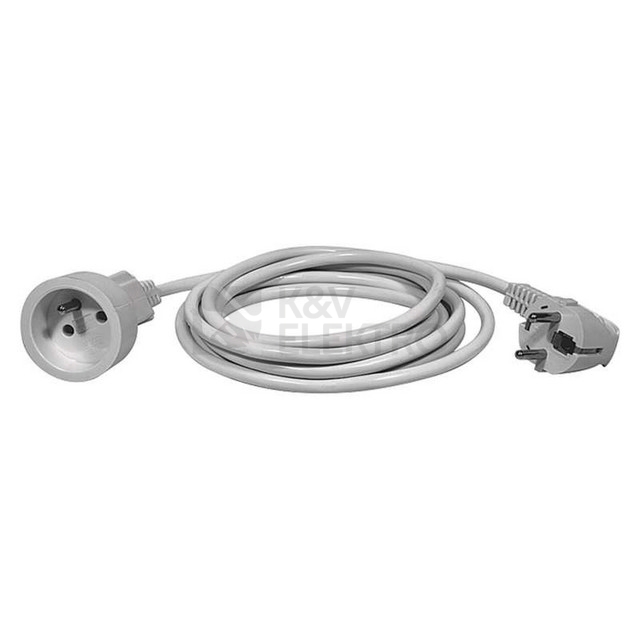 Obrázek produktu Prodlužovací kabel EMOS 7m/1zásuvka bílá P0117 1901010700 0
