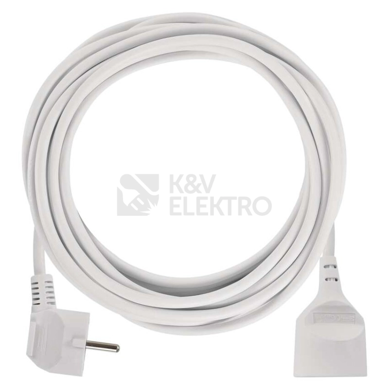 Obrázek produktu Prodlužovací kabel EMOS 7m/1zásuvka bílá P0117 1901010700 1
