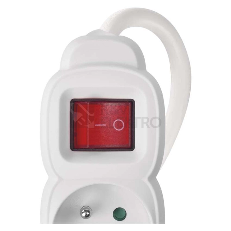 Obrázek produktu Prodlužovací kabel EMOS 10m/5zásuvek s vypínačem bílá P1510 1902151000 3