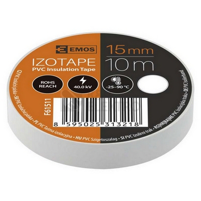 Obrázek produktu  Izolační páska EMOS F61511 0,13mm 15mm x 10m bílá 3