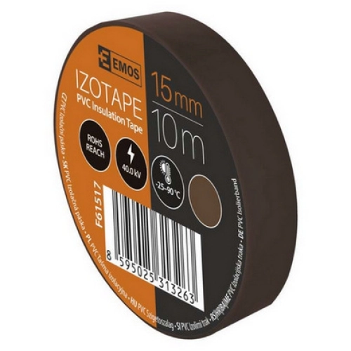 Izolační páska EMOS F61517 0,13mm 15mm x 10m hnědá (obrázek 3)