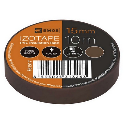Obrázek produktu  Izolační páska EMOS F61517 0,13mm 15mm x 10m hnědá 3