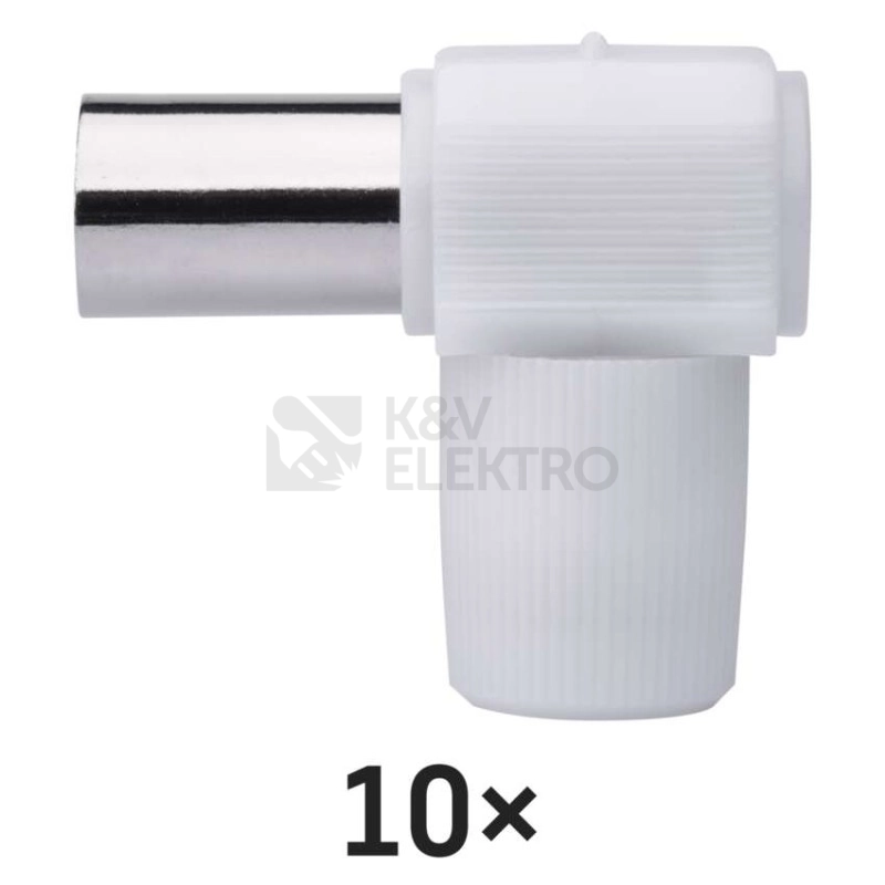 Obrázek produktu Anténní konektor EMOS K1451 IEC úhlový samec 4