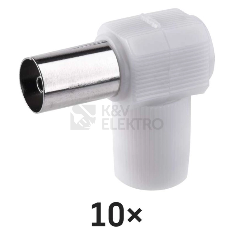 Obrázek produktu Anténní konektor EMOS K1851 IEC úhlový samice 3