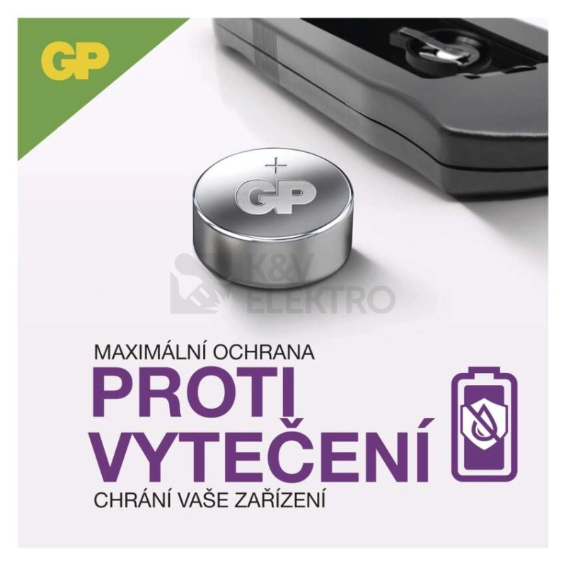 Obrázek produktu Knoflíková baterie GP LR44 A76 AG13 alkalická 1ks 1041007611 blistr 7