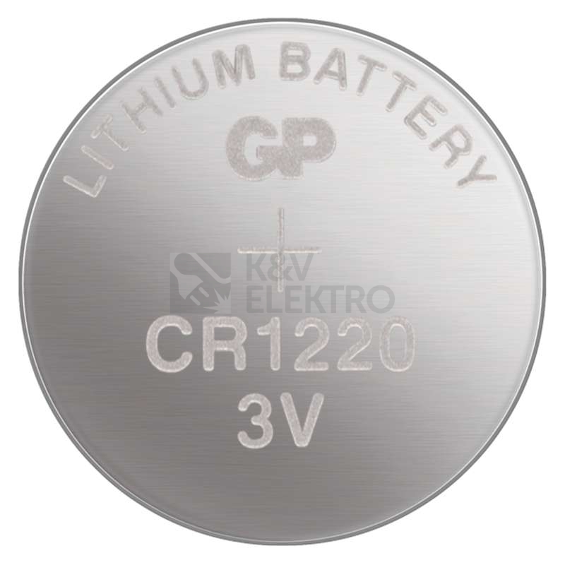 Obrázek produktu Knoflíková baterie GP CR1220 lithiová 1ks 1042122011 blistr 1