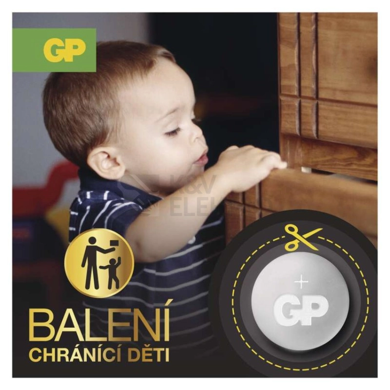 Obrázek produktu Knoflíková baterie GP CR2016 lithiová 1ks 1042201611 blistr 1