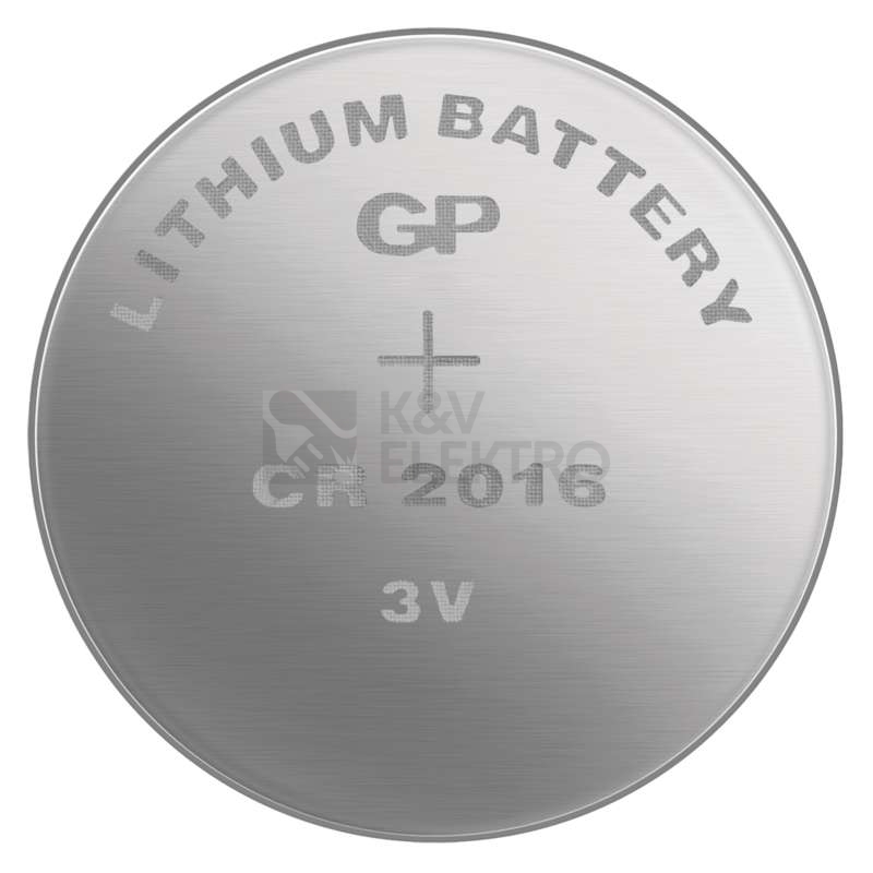 Obrázek produktu Knoflíková baterie GP CR2016 lithiová 1ks 1042201611 blistr 1
