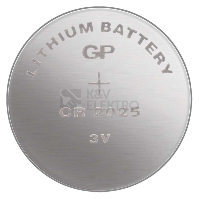 Obrázek produktu Knoflíková baterie GP CR2025 lithiová 1ks 1042202511 blistr 1