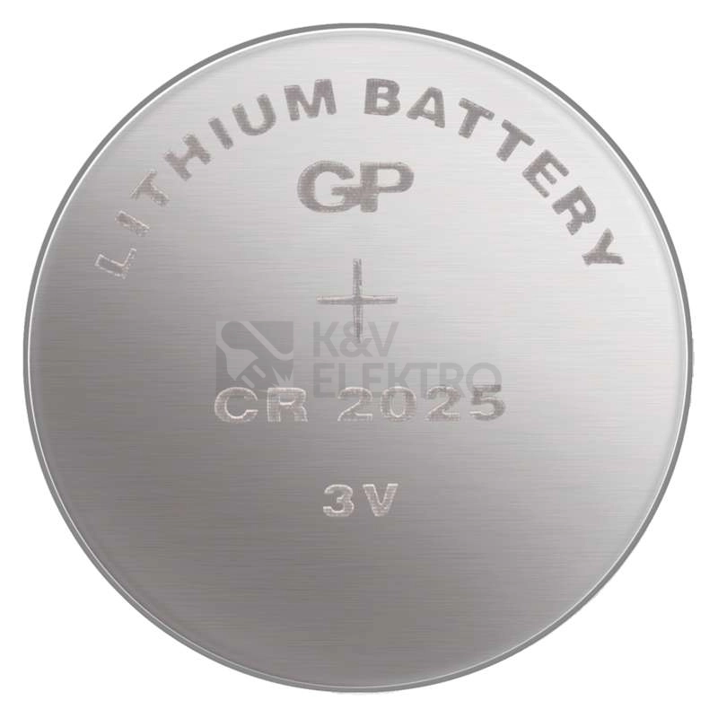 Obrázek produktu Knoflíková baterie GP CR2025 lithiová 1ks 1042202511 blistr 1