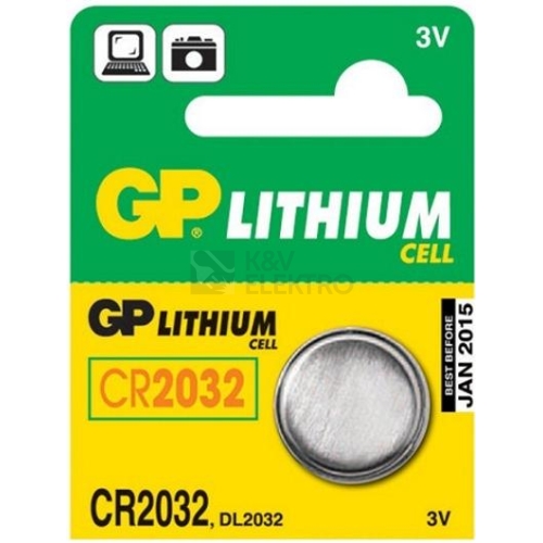  Knoflíková baterie GP CR2032 lithiová 1ks 1042203211
