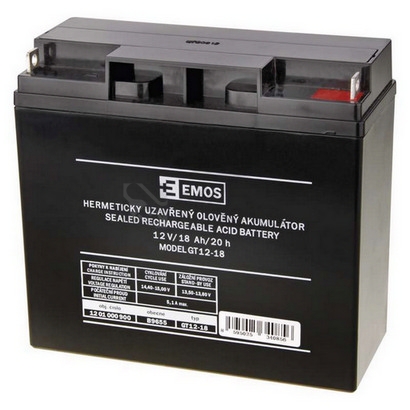 Obrázek produktu Olověný akumulátor EMOS B9655 12V 18Ah 0
