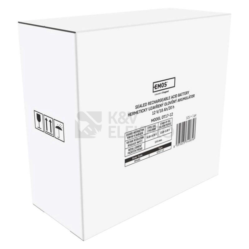 Obrázek produktu Olověný akumulátor EMOS B9655 12V 18Ah 3