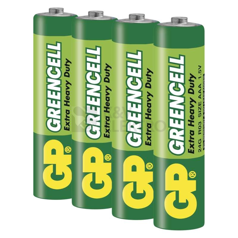 Obrázek produktu Mikrotužkové baterie AAA GP R03 Greencell (blistr 4ks) 2